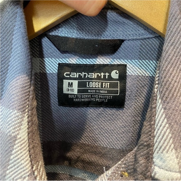 Carhartt Women’s Heavyweight Twill Plaid Shirt jacket size medium - Picture 6 of 13